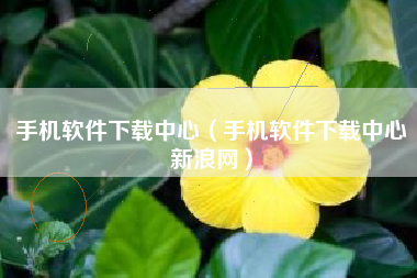 手机软件下载中心（手机软件下载中心新浪网）